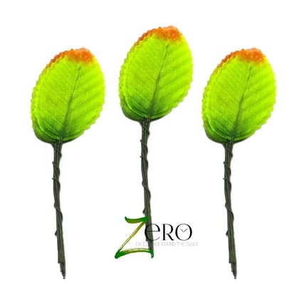 Bunch of 30 Pcs Hand Made Fabric Leaves - Multi Color