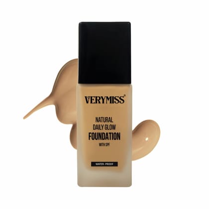 VERYMISS Daily Glow Liquid Foundation 30Ml I 03 Beige I Smooth Application I Full Coverage Blendable I Normal To Oily Skin I Vegan I Best Foundation For Women I with SPF I 03 Beige I Qty 1 VERYMISS Daily Glow Liquid Foundation 30Ml I 03 Beige I Smooth Ap