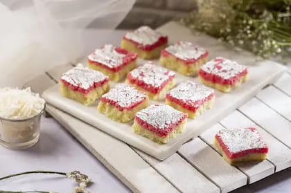 Pink Coconut Burfi