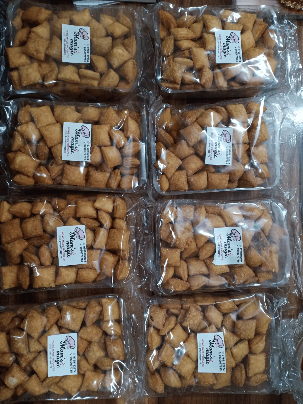 Mom's Magic Gahu-gul Sweet Shankar Pali (250g) | Traditional Wheat Snack | Tea-time Treat