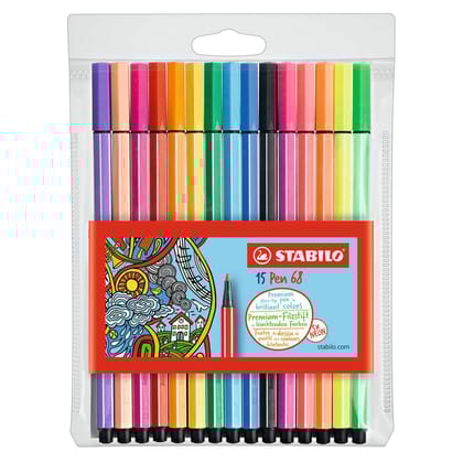 Stabilo | Pen 68 | Pack Of 10+5 Neon