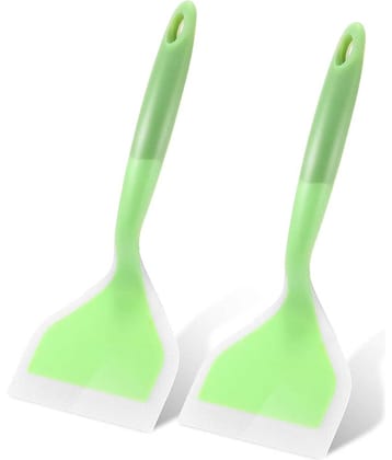 Baskety Multicolor Kitchen  Silicone Wiper Mixing Spatula Hanging Hole Home kitchen Set( Pack of 2 )