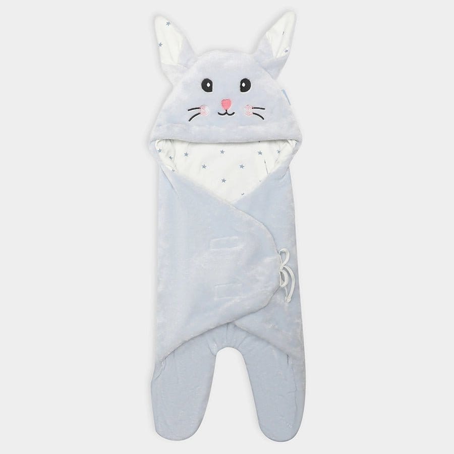 Flurry Baby Boy Hooded Blanket- Constellation-92x82 cm / Blue
