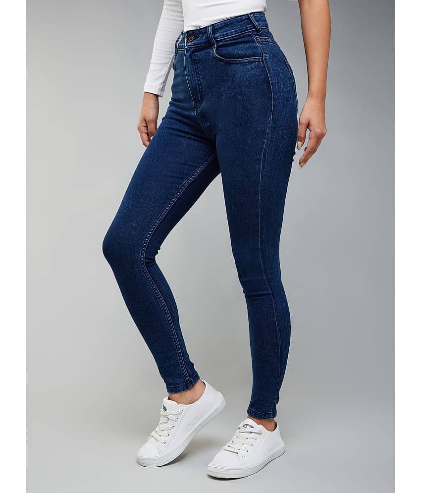Dolce Crudo - Blue Denim Skinny Fit Women's Jeans ( Pack of 1 )