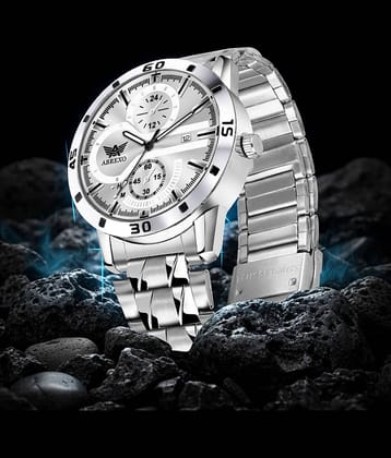 Abrexo Silver Stainless Steel Analog Men's Watch