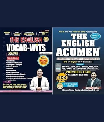 RAKESH YADAV THE ENGLISH ACUMEN & VOCAB WITS (BILINGUAL) REVISED UPDATES EDITION 2025-26