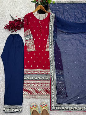 Designer Party Wear Look New Top Bottom With Dupatta Designer Party Wear Look New Top Bottom With Dupatta