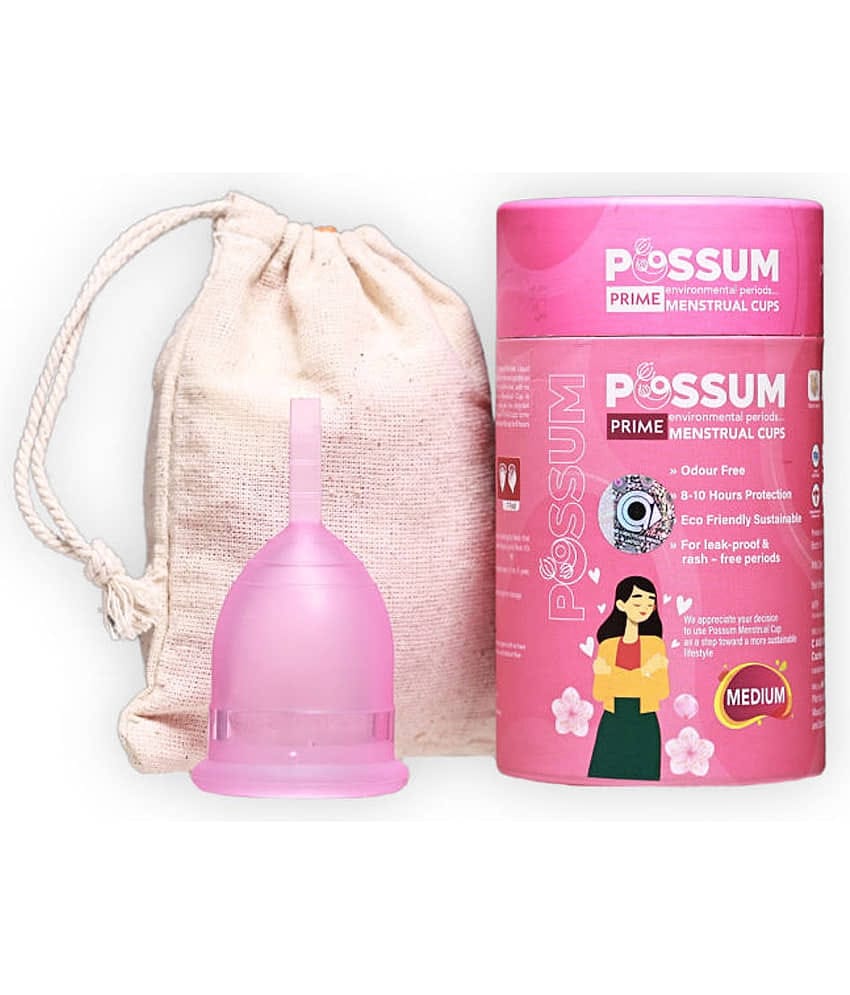 POSSUM Silicone Reusable Menstrual Cup Medium ( Pack of 1 )