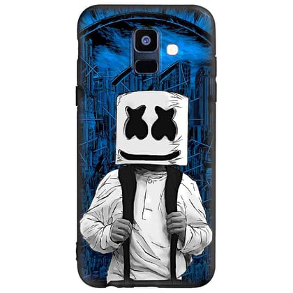 WHITE MARSHMELLO Samsung A6 Premium Embossed Mobile cover
