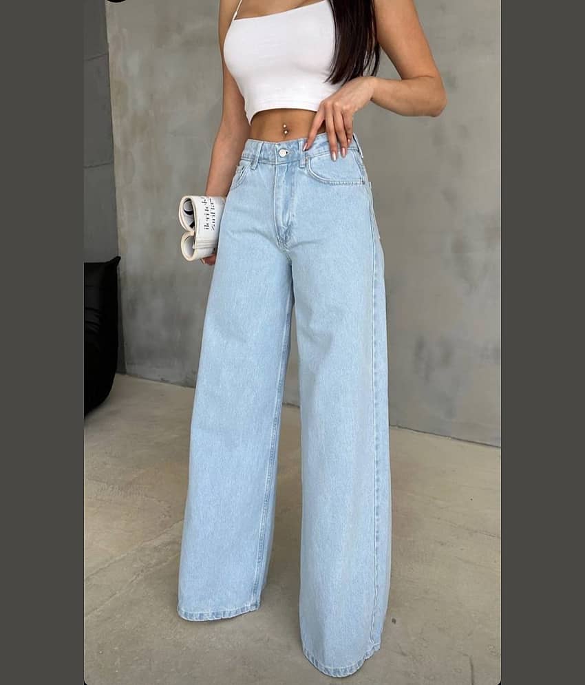 9x denims - Blue Denim Regular Fit Women's Jeans ( Pack of 1 )