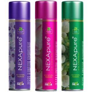 Indkus Nexa Air Freshener Mogra + Lavender And Rose (Pack Of 3) (Each 250ml)