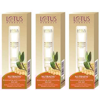 Lotus Herbals Nutraeye Rejuvenating  Correcting Eye Gel  Reduces Dark Circles  Under Eye Wrinkles  10G  (Pack Of 3)