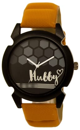 Black Wife Analog Watch for Men LR32
