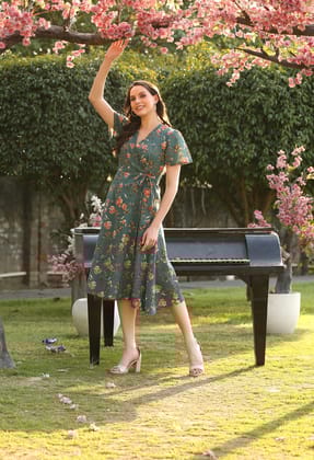 Aline Wrap Dress-S