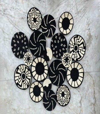 The Handwoven Sabai Grass Wall Plate Combo Set