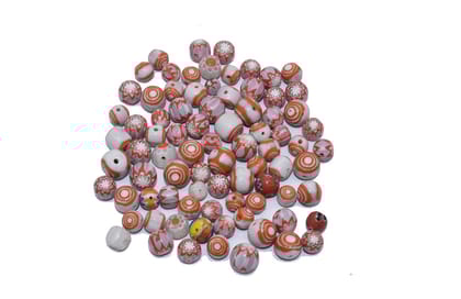 Chevron Glass  beads, 6-layer glass chevron beads, Venetian chevron, trade bead Venetian, African trade bead, vintage Murano glass beads , BWSRON-063-Per Packet of 340 Pieces (100 Gram) / Irregua