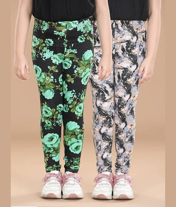 StyleStone Pack of 1 Girls Cotton Blend Leggings ( Multi )