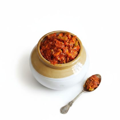 Traditional Indian Mango Pickle - 1 kg - One glass jar