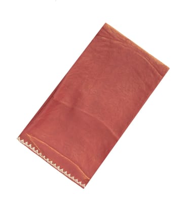 Peach Woven Synthetic Tissue Saree With Floral Embroidery-EN1655-Peach