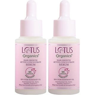 Lotus Organics+ Hair Growth Active Concentrate Serum Made With 100 Organic Rosemary Oil (56 Ml)