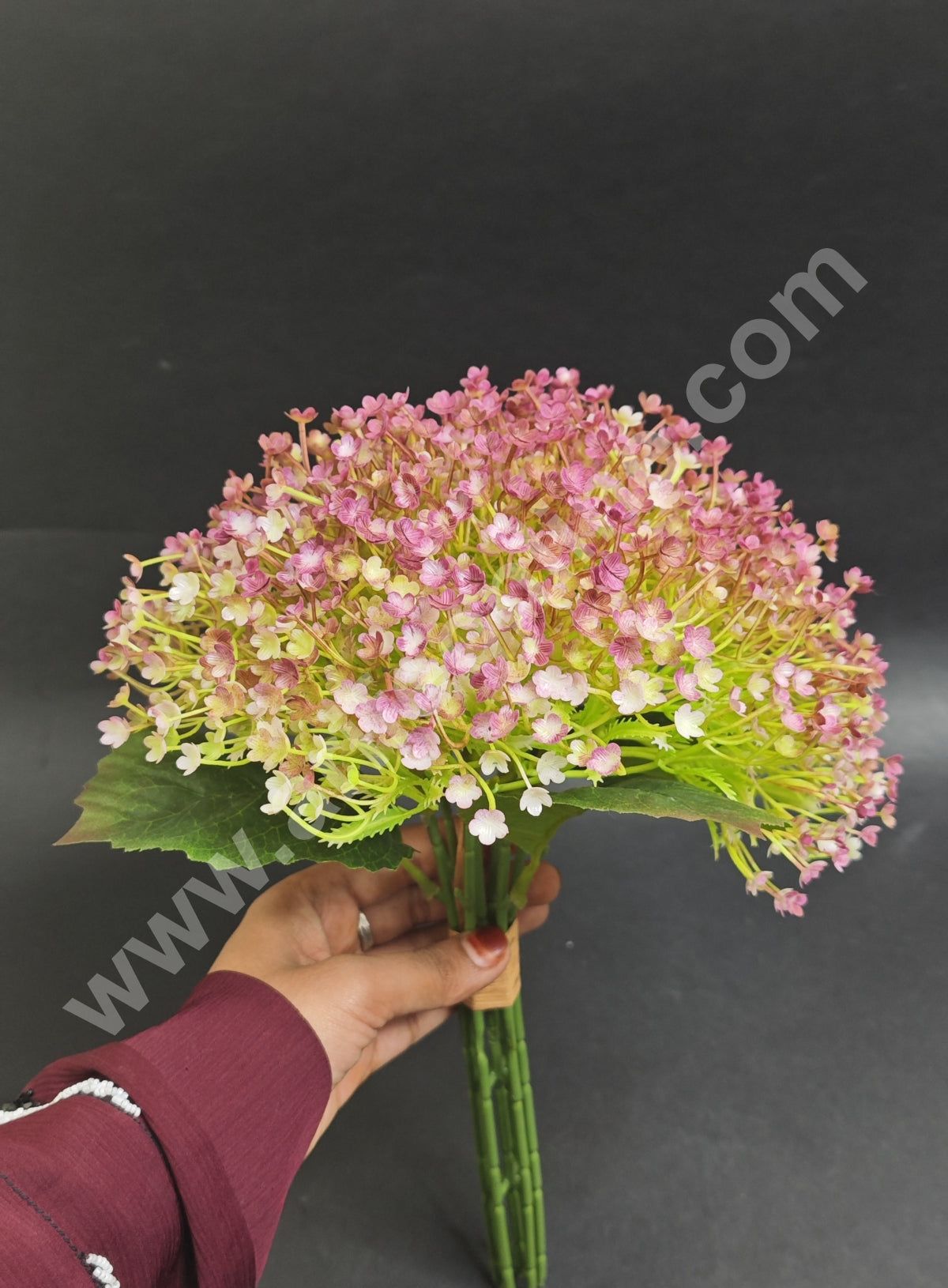 Cake Decor™ Small Gypsy Artificial Flower For Cake Decoration – Dark Pink