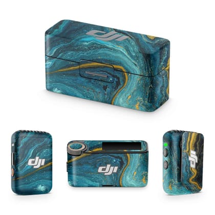 Blue Gold Marble 2 DJI Mic Skin Blue Gold Marble 2 DJI Mic Skin - Default Title