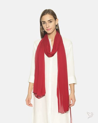Matching Shawl - La Burgandy-La Burgandy
