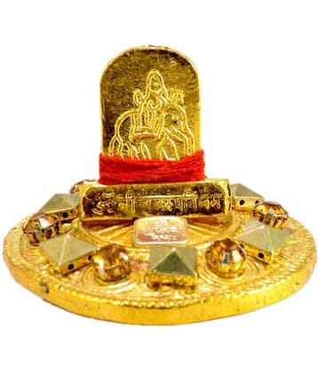 RUDRADIVINE Brass Gold Plated Shri Brihaspati Yantra
