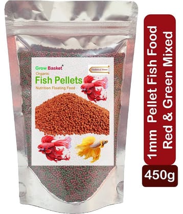 Fish Food for Growth and Color Enhancement for Bettas, Tetras, Discus Fish Fish Food for Aquarium with Protein | Aquarium Fish Food for All Small and Medium Tropical Fishes| Daily Nutrition Pellet Fish Feed for Health & growth