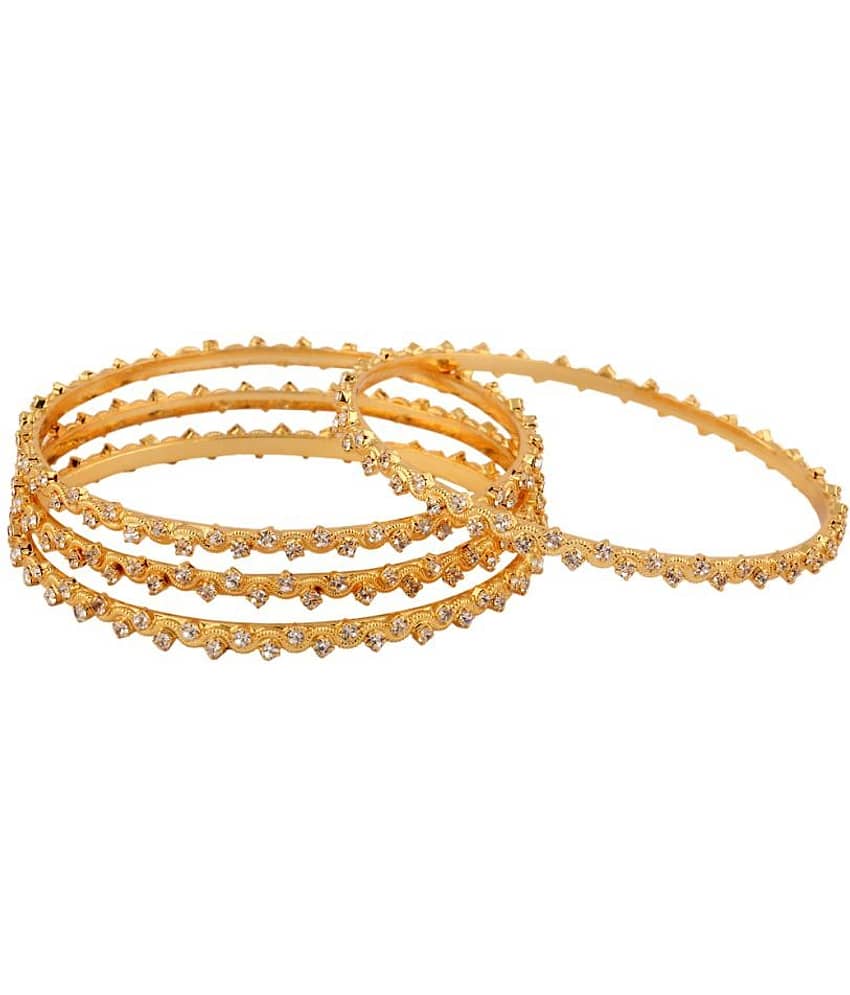 The Jewelbox Golden Bangle Set