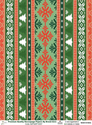 Brand Zero Premium Quality Decoupage Paper Pack of Two - Design Code: BZPQDP10057