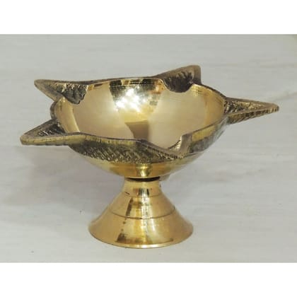 Brass Panch Mukhi Deepak No. 0 (FMAS663 C)