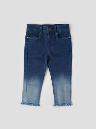 Skin-friendly Denim Pants for Girls-1-2 Years
