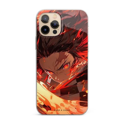 Tanjiro Fire Sword 2.0 Demon Slayer Anime Silicon Phone Case