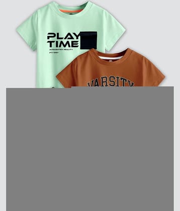 CODEZ Pack of 1 Boys Cotton Blend T-Shirt ( Multi Color )