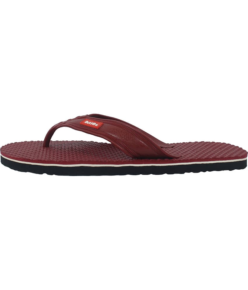 Action - Maroon Men's Daily Slipper
