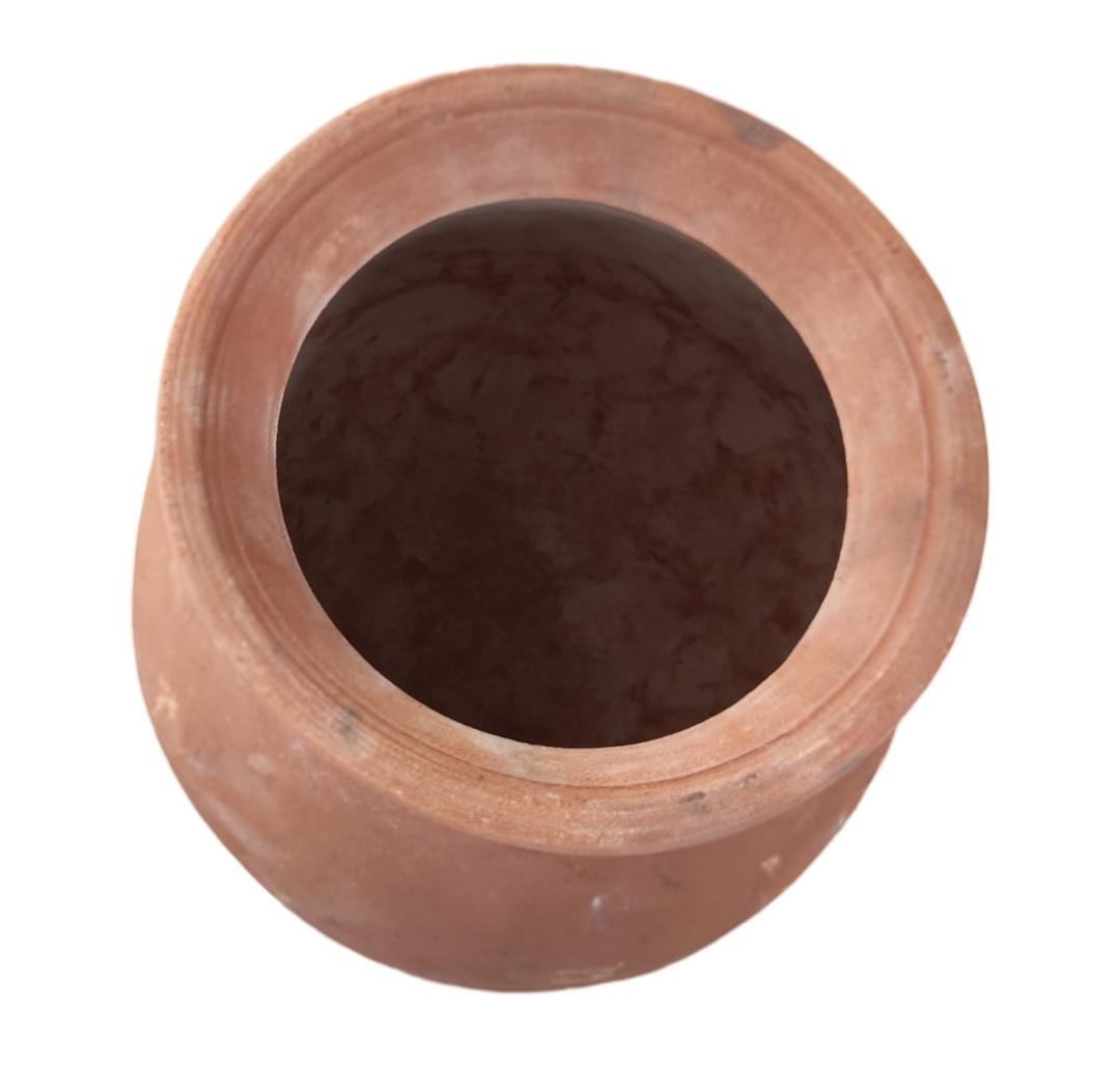 Handmade Clay Pot for Cooking and Serving