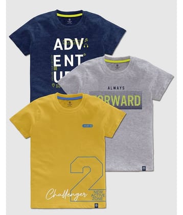 CODEZ Pack of 3 Boys Cotton T-Shirt ( Multicolor )