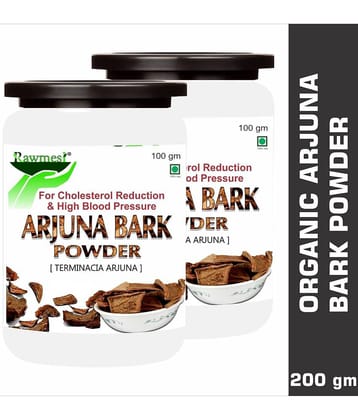 Rawmest 100% Natural Arjuna (Terminalia Arjuna ) Powder 200 Gm Pack of 2