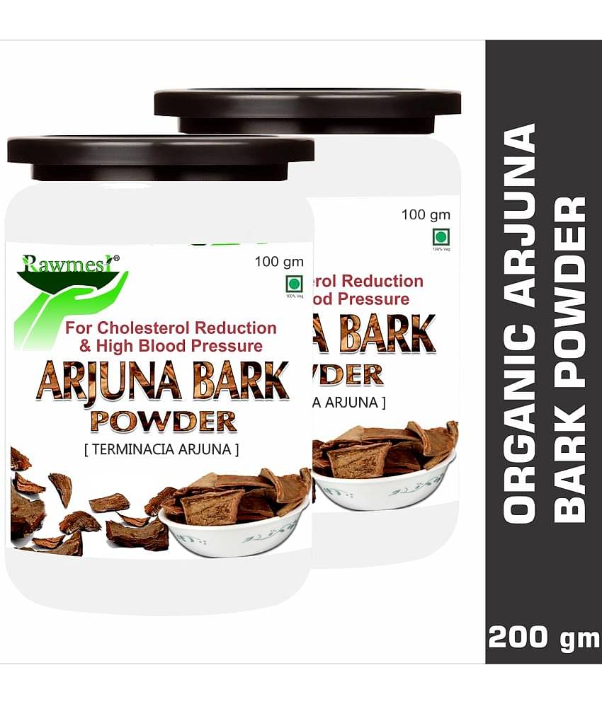 Rawmest 100% Natural Arjuna (Terminalia Arjuna ) Powder 200 Gm Pack of 2
