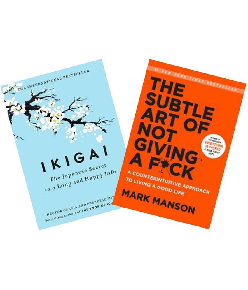 combo of 2 book ikigai + The subtle art