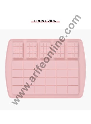Cake Decor 6 Cavity Silicone Chocolate Mould Bar Shape and Mini Chocolate Bar Shape Silicon Jelly Candy Mould