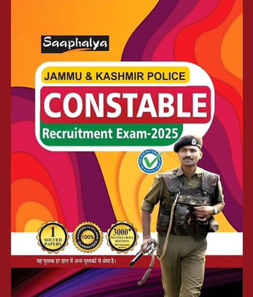 Saaphalya Jammu & Kashmir Police Constable Recruitment Exam 2025 Book