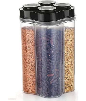 iview kitchenware - Dal/Pasta/Grocery Black Plastic Dal Container ( Set of 1 ) - 2500 ml