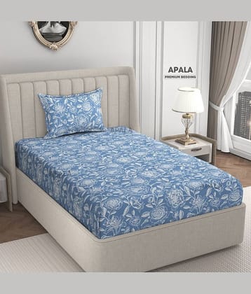 Apala Microfiber 1 Single Bedsheet with 1 Pillow Cover ( Off White )