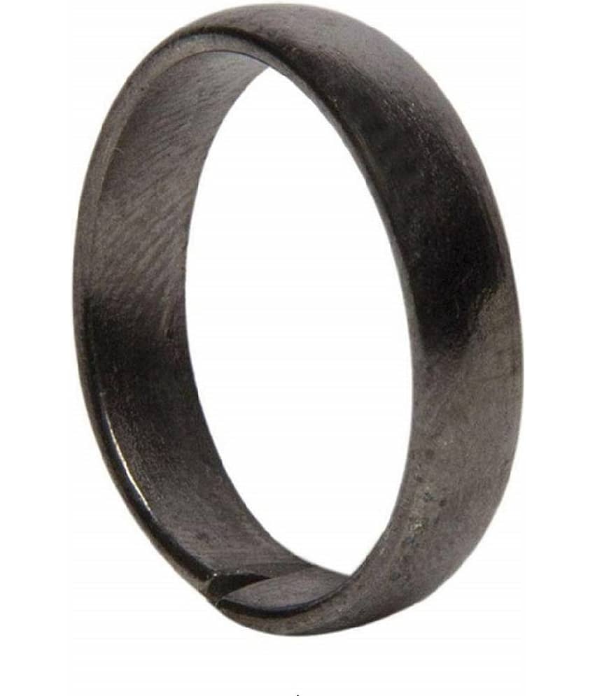 ASTRODIDI Black Horse Shoe Iron Ring Shani Dosh Niwaran Kale Ghode ki Naal Ka Challa (Ring Size 16)