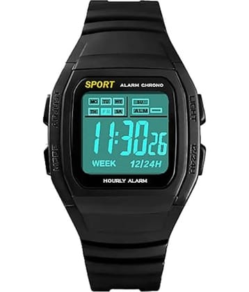 Svats Black Silicon Digital Men's Watch
