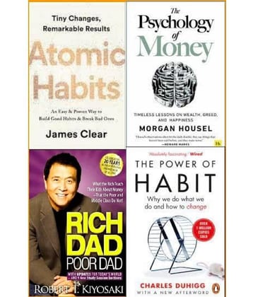 Atomic Habits + The Psychology of Money + Rich Dad Poor Dad + The Power of Habits