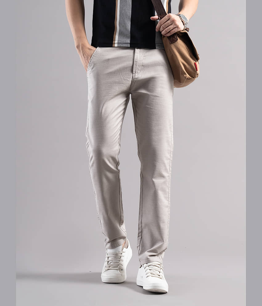 Paul Street Regular Men's Chinos - Silver ( Pack of 1 )