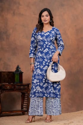 Stitched Cotton Sets Elegant Hand Block Printed Cotton Kurti Sets perfect for daily wear and festive occasions!Comfort fit | Soft breathable fabric |Pure Cotton 60*60.
